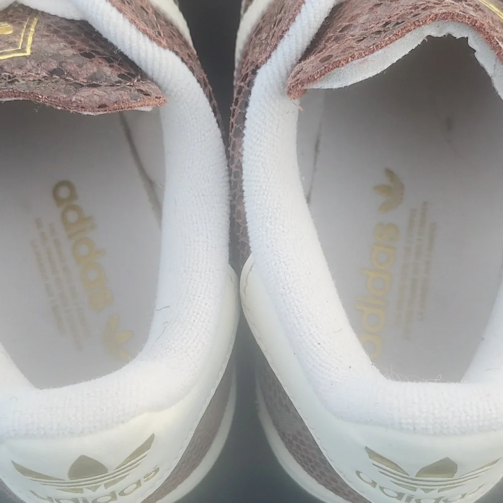 Adidas Superstar II Athletic Shoe Size 6 EUC Brown/Cream/Alumina Brown Snakeskin - Picture 7 of 16